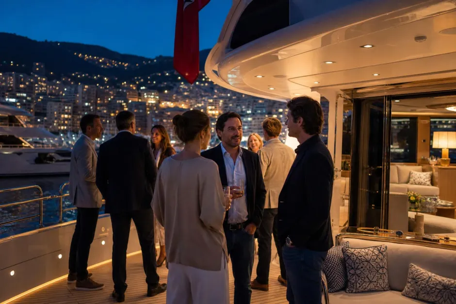 Corporate event on a yacht