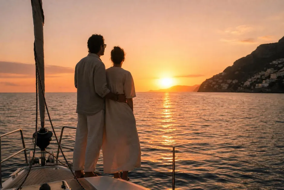 Romantic yacht escape