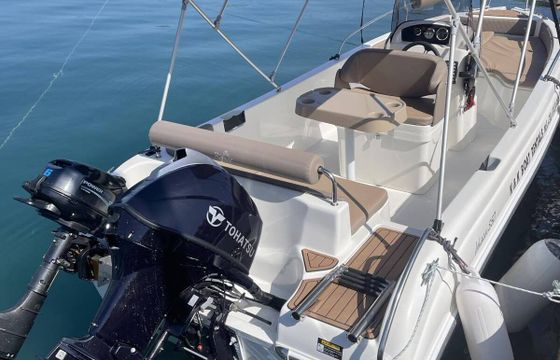Boat without licence  Karel ITHACA 550 with TOHATSU 30HP 4STROKE ENGINE 30hp