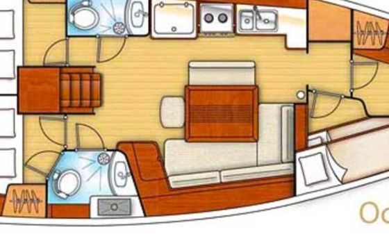 Sailboat Beneteau Oceanis 43 13.26m