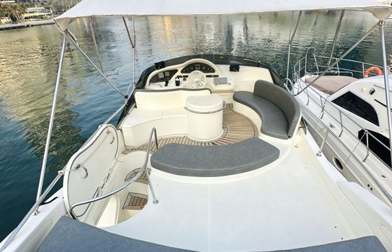 Cozmo 50 Feet Azimut Italian Yacht Calm Vacations Onboard.