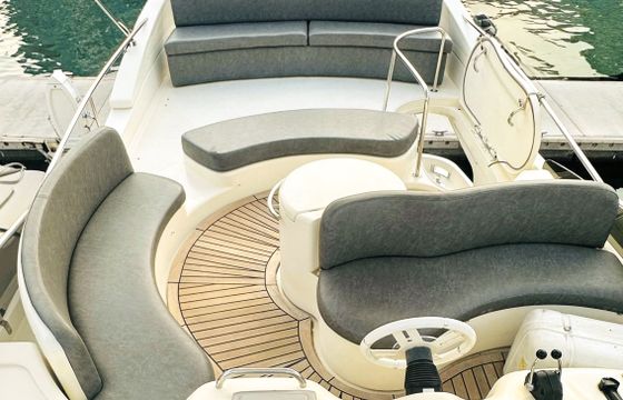 Cozmo 50 Feet Azimut Italian Yacht Calm Vacations Onboard.