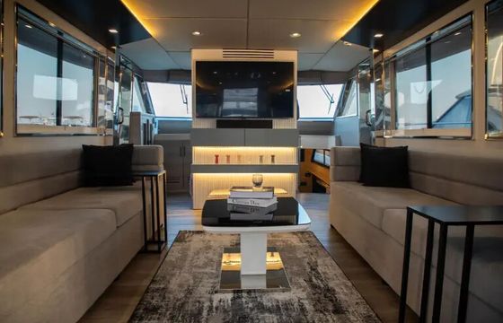 Dubai Yacht Trip By Hatteras 64ft - Luxury