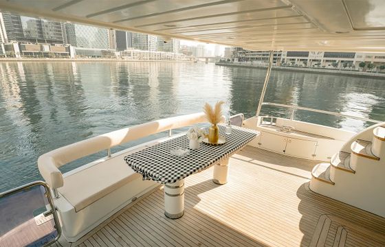 a Luxury Yacht in Dubai
