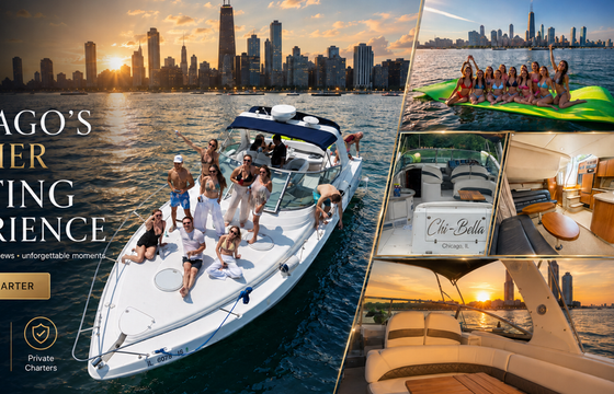 41' Luxury Yacht Charter in Chicago | Playpen &amp; Skyline Cruises