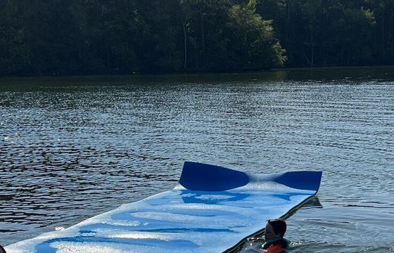 Enjoy beautiful Lake Martin on this like-new 23ft Godfrey Sweetwater