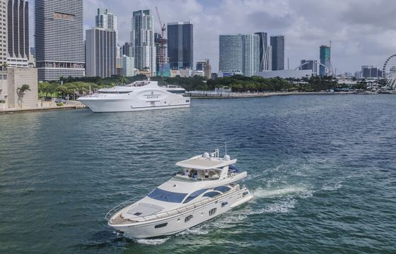 80ft Azimuth Luxury Yacht – Floating Pool and Jet Skis in Miami
