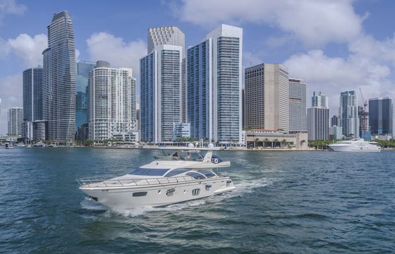 80ft Azimuth Luxury Yacht – Floating Pool and Jet Skis in Miami