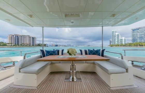 80ft Azimuth Luxury Yacht – Floating Pool and Jet Skis in Miami