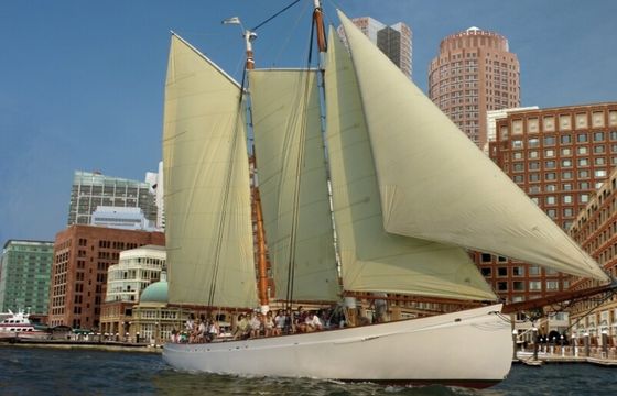 Embark on Boston skyline adventure aboard a timeless classic sailboat