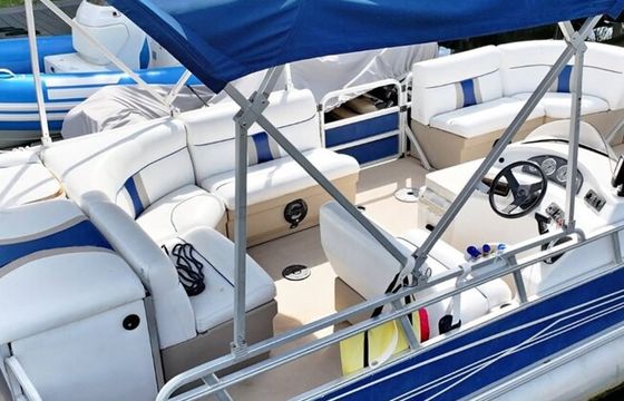 "22ft Pontoon – Dania Beach | Sandbar & Fishing | Up to 12 Guests"