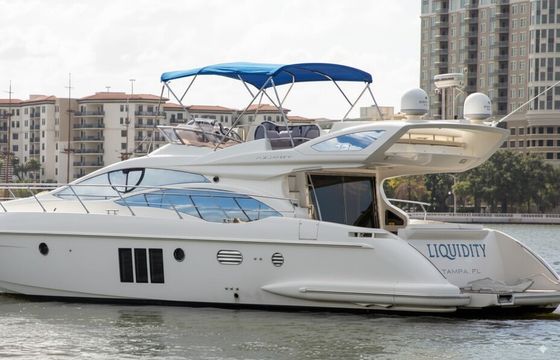 Luxury 48' Azimut Flybridge Yacht – Explore Tampa Bay in Style!