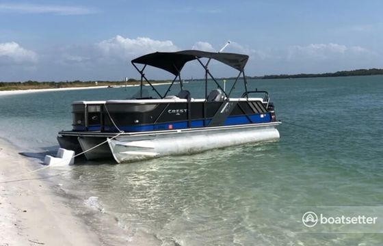 230 Crest Tri-toon with Yamaha 150