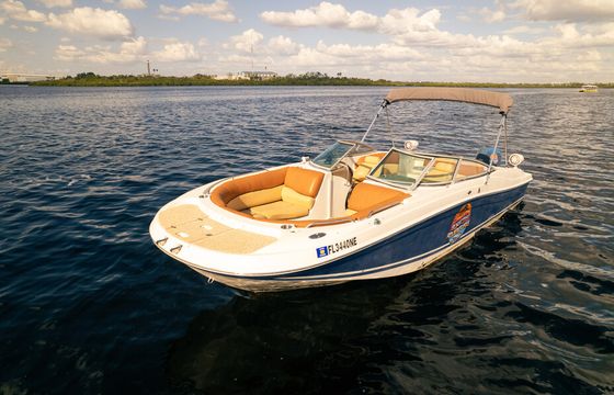 26' Party Deck Boat - Loud Sound System, Comfy Seats, Up to 12 Guests