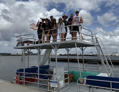Private 24' Double-Deck Boat Charter with Waterslide | Hernando Beach