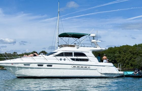 Beautiful 50' Sealine Free Jetski from Monday-Friday!