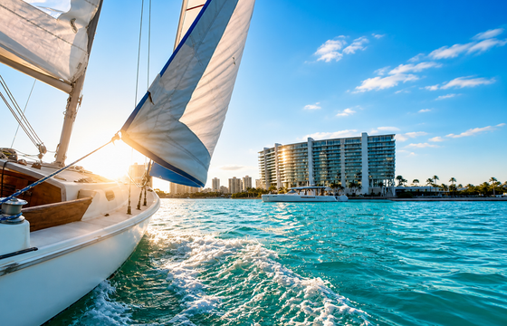 Private Sailing - Electric and Silent • Max 4 Guests • Sunny Isles FL