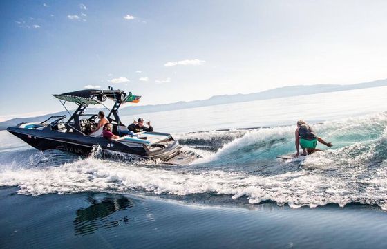 2021 Axis wakesurf boat with Captain on Lake Tahoe!