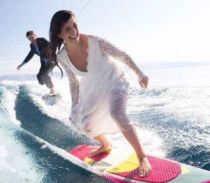 2021 Axis wakesurf boat with Captain on Lake Tahoe!