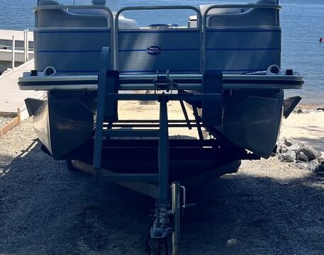 Lake Anna Private Side Pontoon Rental Updated 22'Lowe Pontoon Boat