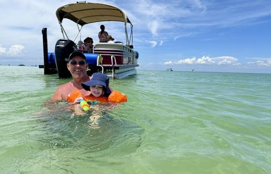 24ft Sun Tracker Party Barge – Anna Maria Island Adventure