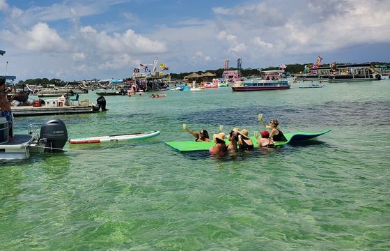 Crab Island Party!! Paddleboard,Lily Pad, Inflatables