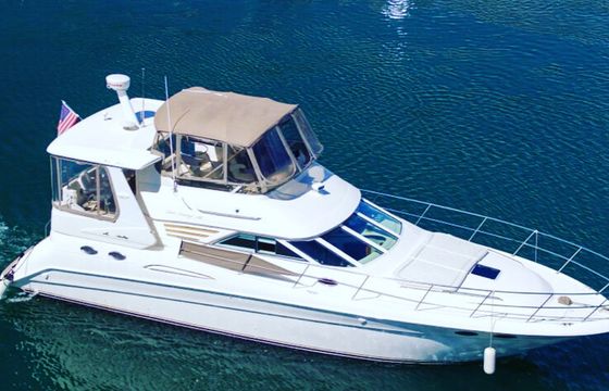 Paint, party and yacht with us! Climb aboard the 45ft Sea Ray