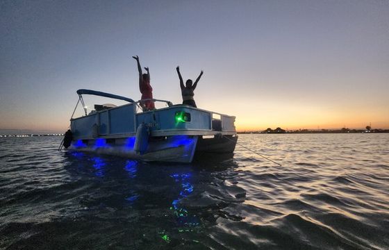 The Jim Ray: 22 ft pontoon w bimini shade &amp; rocking stereo