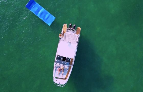 The Social Choice: "The Ultimate Sandbar Party Boat- BBQ, floating mat
