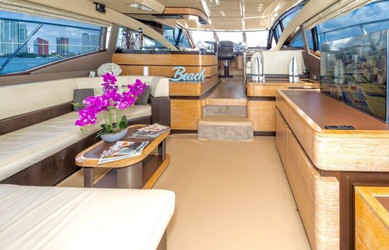 65ft Azimut Luxury Yacht with 2 Jet Skis Included in Miami Beach
