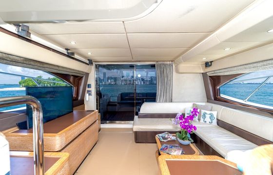 65ft Azimut Luxury Yacht with 2 Jet Skis Included in Miami Beach