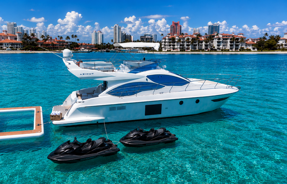 Miami Private Yacht Charter | COCO 50 FT | 2 Free Jet Skis (4+ Hours)