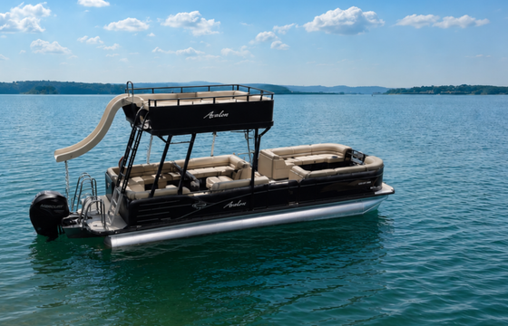 **Luxury** Double Decker Pontoon with Slide on LAKE TRAVIS