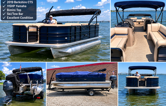 2019 Berkshire Pontoon | 115HP Yamaha | Family Fun on local lakes