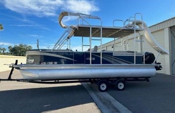 25’ Lounger pontoon  – Full Shade, Seats 13 , Delivered at Pleasant