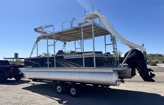 25’ Lounger pontoon  – Full Shade, Seats 13 , Delivered at Pleasant