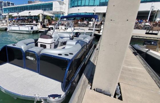 Aloha 25 Tritoon perfect for fun in the sun!  – Hidden Cove