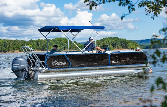 Aloha 25 Tritoon perfect for fun in the sun!  – Hidden Cove