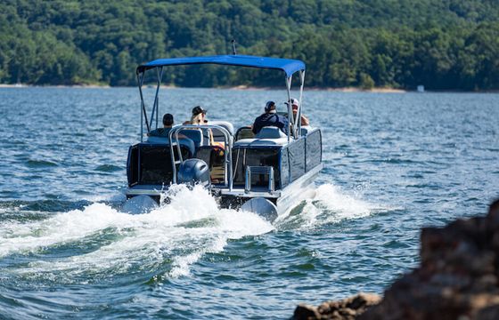 Aloha 25 Tritoon perfect for fun in the sun!  – Hidden Cove