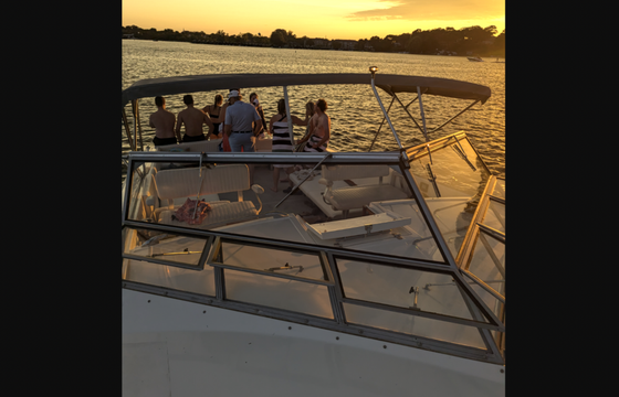 Cruise on our 38ft luxury Magnum Yacht