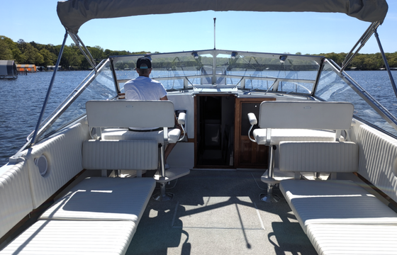 Cruise on our 38ft luxury Magnum Yacht