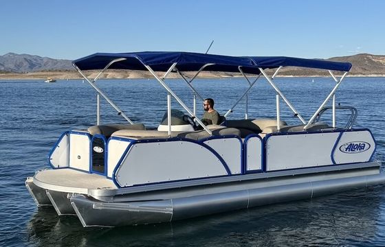 22’ Aloha Tritoon – 150HP Cruise, Swim & Tube at Lake Pleasant