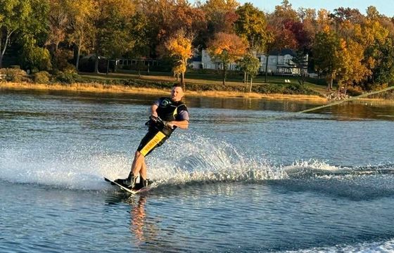 Wakeboarding, tubing, fishing, floating mat and just relaxing