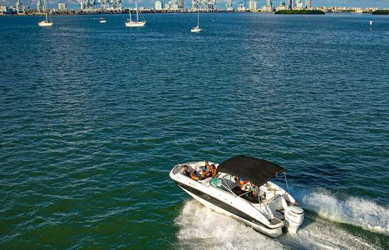 25ft Hurricane Deck Boat – Cruise Miami Like a Local