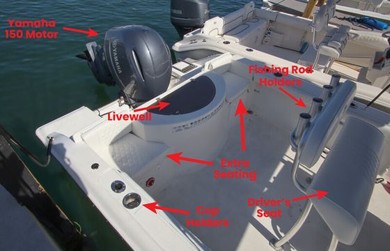 23' Seafox CC  Bimini Top w/ GPS TRACKS to popular destinations!