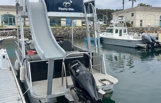 25ft Double Decker Tritoon Party Barge with a slide - Lake Pleasant
