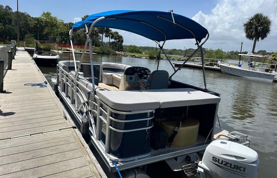 9-Passenger Godfrey Pontoon Rental – Palm Coast, Daytona Beach Area