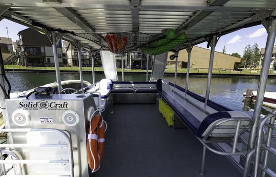 Double Decker Pontoon with 2 Slides to have Twice the Fun! Tahoe Keys