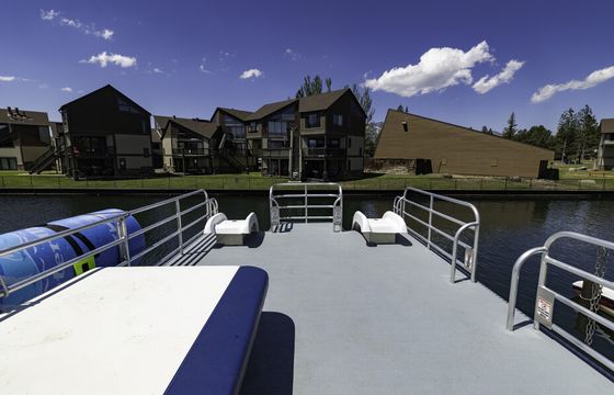 Double Decker Pontoon with 2 Slides to have Twice the Fun! Tahoe Keys