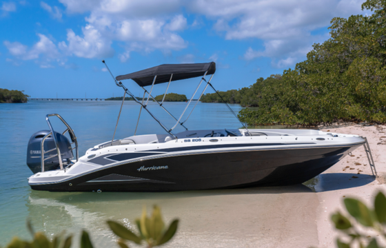 Hurricane Sundeck SS205 #2, Swim Platform and Bow Ladder.